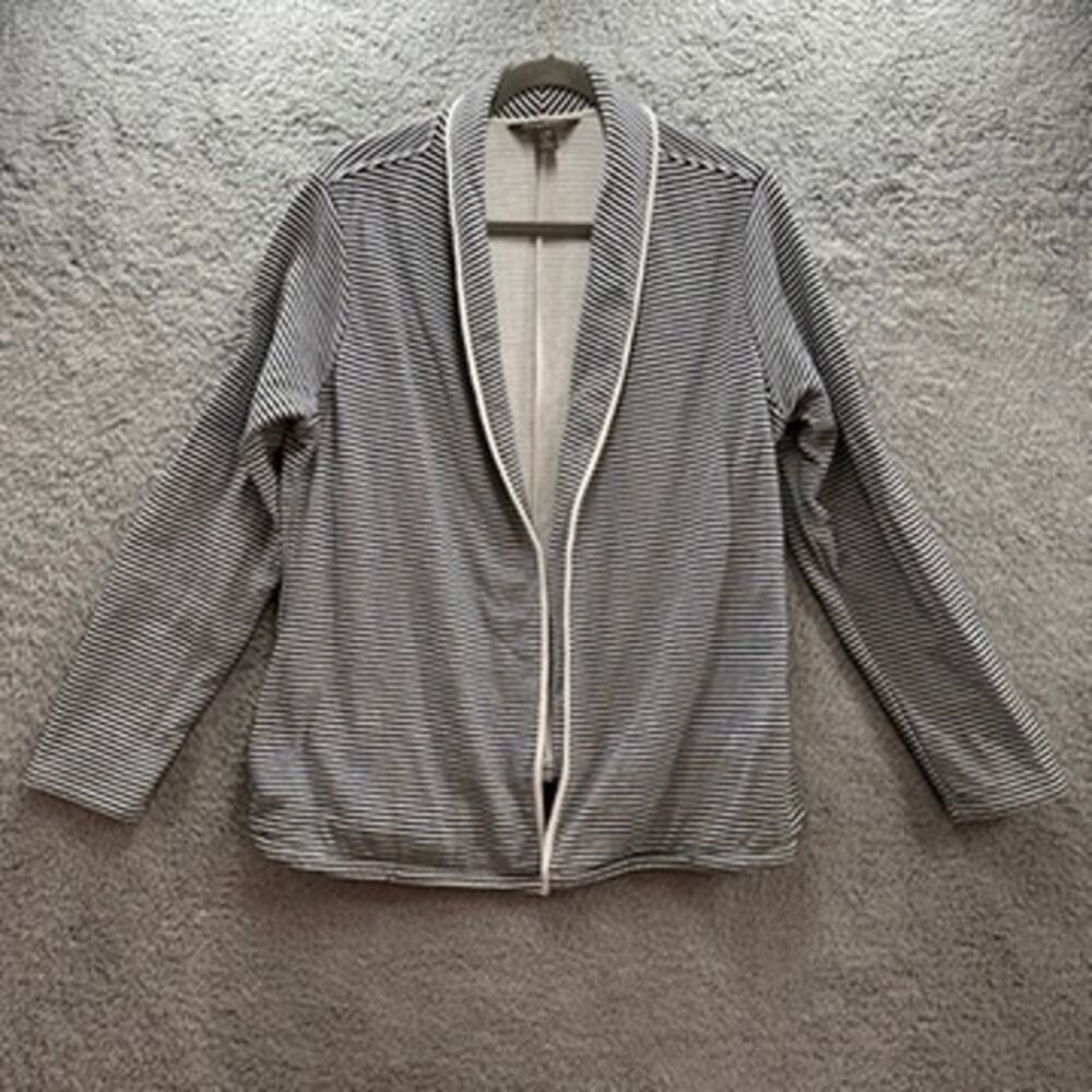 Tommy Bahama Women's Large‎ Cardigan Open Front Nautical Striped Casual Weekend